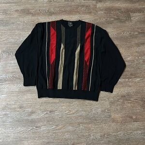 F/X Fusion 3D men’s vintage abstract sweater XL